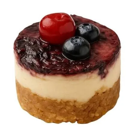 Mini cheesecake con frutos rojos